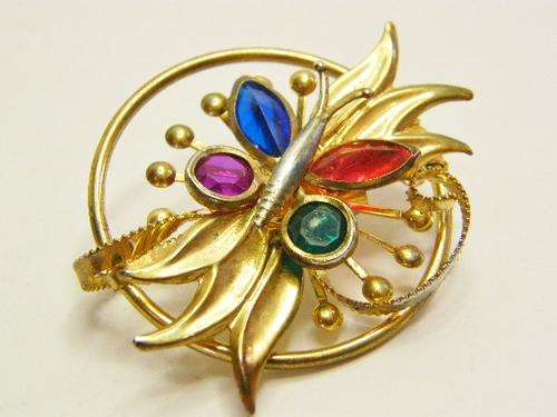 Vintage Butterfly Brooch - as per photo