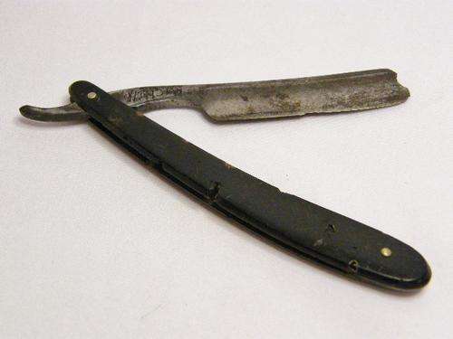 Vintage Well used Cut Throat Razor - Name unclear - as per photo