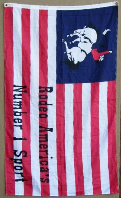 American Rodeo Flag - 150 cm x 90 cm - as per photo