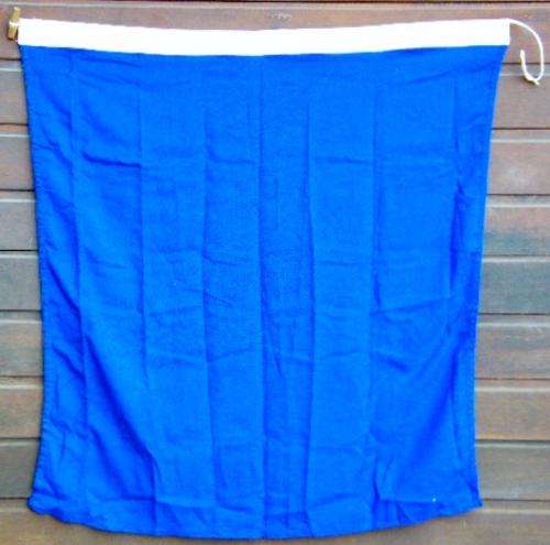 Blue Signal Flag - Possibly Blue flag for racing ` Move over for faster Driver ` as per photo