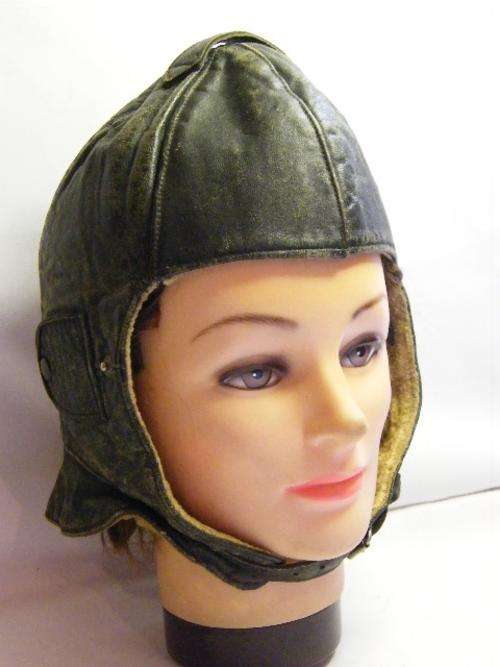Leather Pilot Helmet - RARE - Very Good Condition - as per photo