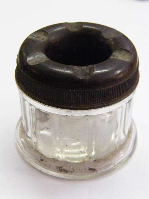 Glass & Bakelite Ink Well - as per photo