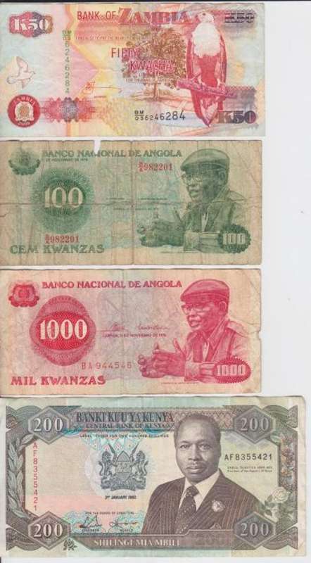 Lot of 15 Banknotes from Africa - as per photo
