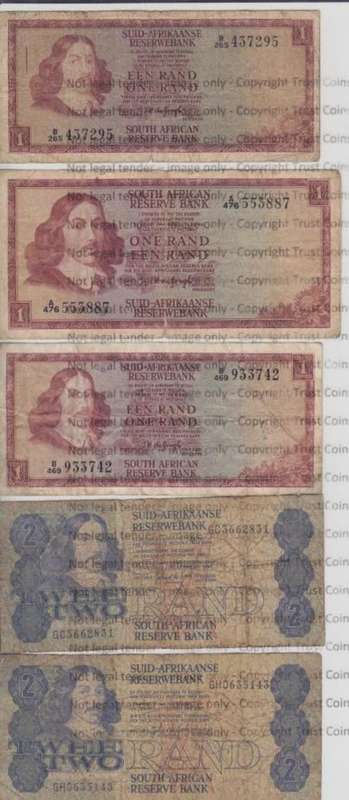 Lot of 20 Mixed Misused Banknotes - as per scan