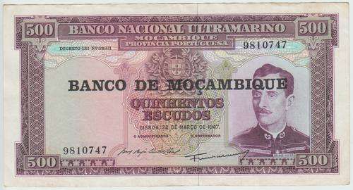 Banco de Mozambique 500 Escudos - uncirculated - as per scan