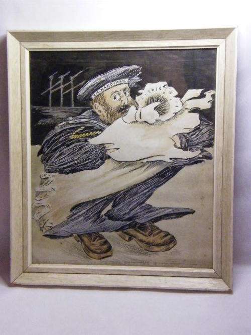 Original WW1 Advertisement for Jones Shag Tobacco ` Holding the baby ` Artwork, as per photo