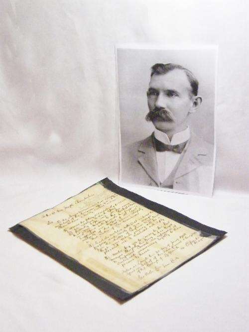 Ephemera - Post Boer War Letter Handwritten by David Sparks to Joseph Chamberlain