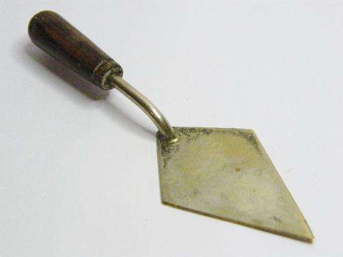 Vintage Cake Trowel with Wooden Handle - as per photo