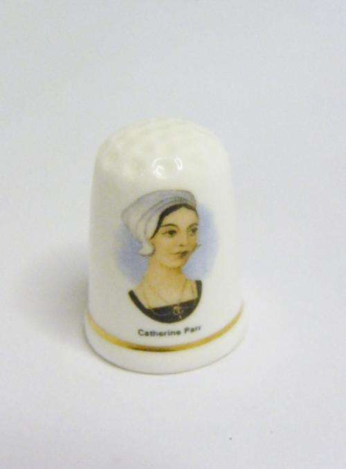 Fenton Porcelain Thimble of Catherine Parr - as per photo