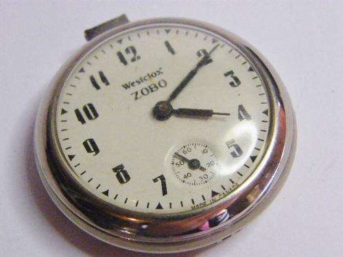 Vintage Westclox Zobo Pocket watch - Not working - as per photo