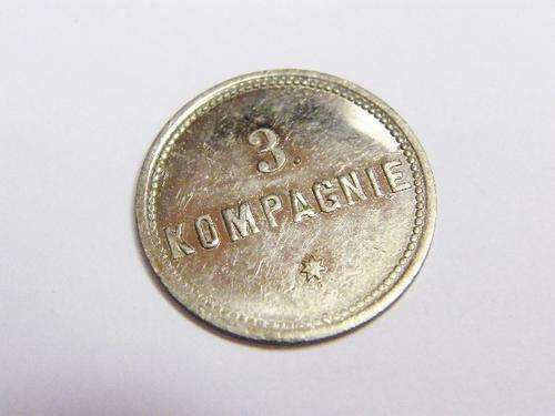 German South West Africa 3 Kompagnie 1/2 mark Token - near perfect condition - as per photo