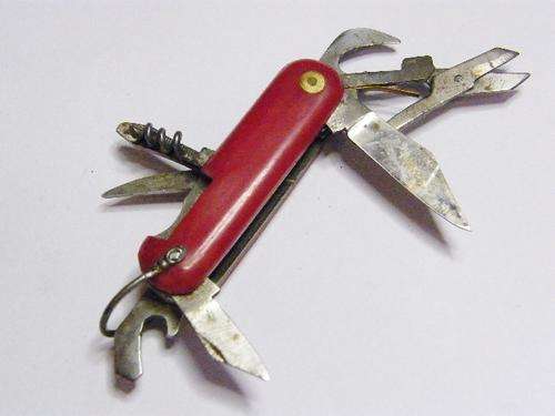 Vintage 8 Tool Pocket Knife - No Name but decently made - as per photo