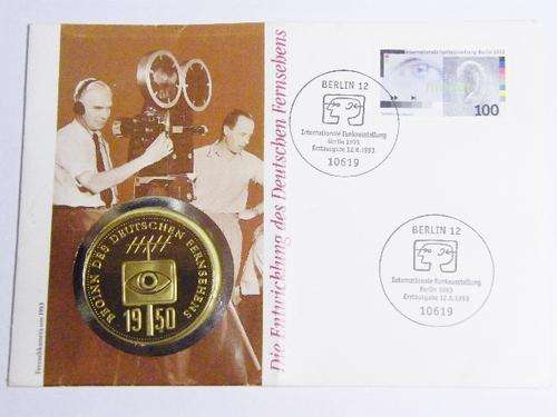 Beginning of German TV's Postal Cover with Medallion - @ CRAZY R1 start