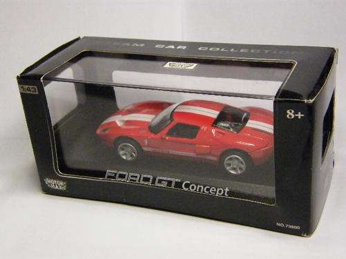 Motor Max 73800 Ford GT Concept Model Car in Original Packaging 1:43, as per photo