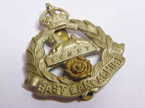 British East Lancashire Cap Badge with King's Crown - as per photo
