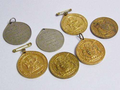 Lot of 7 Old SA Medallions - as per photo