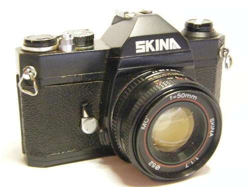 SKINA 35 mm Camera with very decent 52 mm 1:1.7 lens ( SKINA ) as per photo