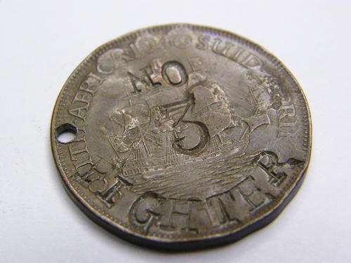 SA Airforce RATS 6642 No.3 Fighter Dog Tag Token made from South Africa 1940 Penny - as per photo