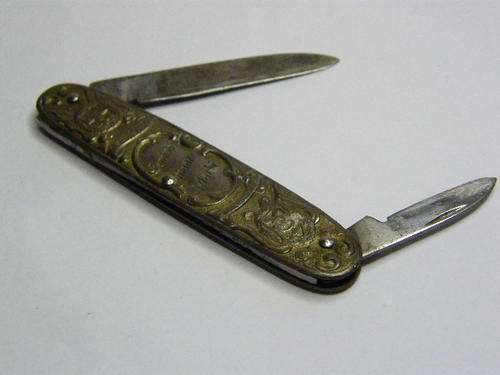 Kruger & De Wet White Metal Okapi Knife in decent condition - as per photo