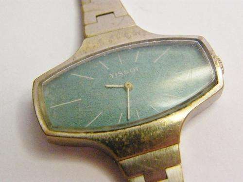 1972 Tissot Stylist manual Wind Ladies Watch with RARE Green Dial - as per photo