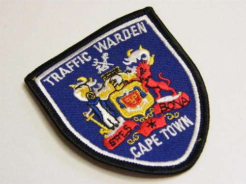 Traffic Warden Cape Town Arm Patch - as per photo