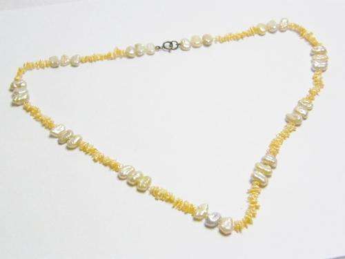 Vintage String of Fresh Water Pearls with 925 silver clasp - 48 cm in length - as per photo