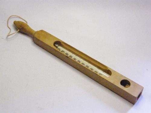Antique Wooden Bath Thermometer - Dr Forbes Specifications - Very Good Condition - as per photo