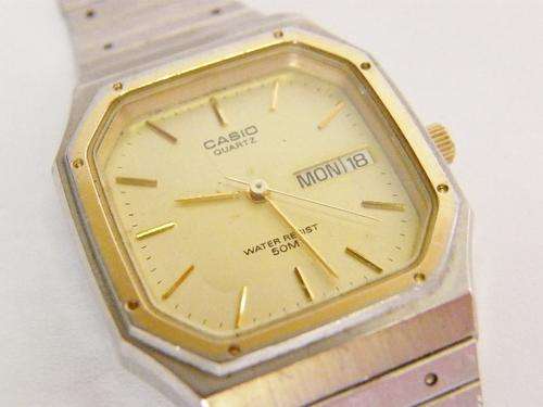 Vintage Casio Quartz Day Date Mens Watch - as per photo