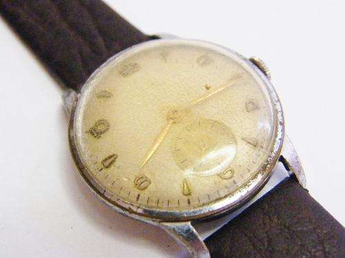 Vintage Cyma mens manual wind watch - working - as per photo