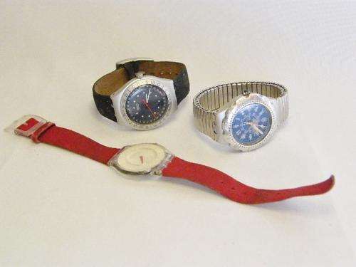 Lot of 3 Swatch watches for spares - not working - as per photo