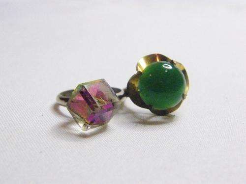 Pair of Vintage fashion rings - @ Crazy R1 start