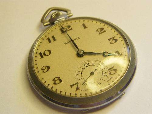 Vintage Novoris Pocket Watch - Working - as per photo