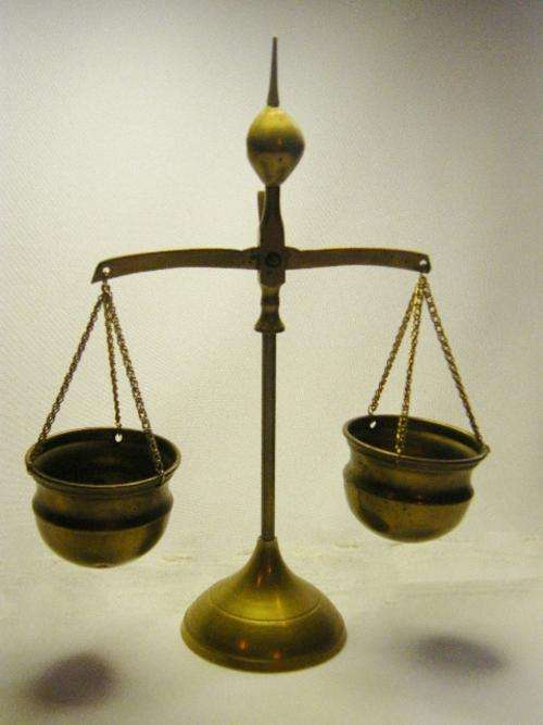 Vintage brass balancing scale - as per photo