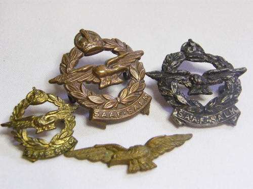 Lot of 4 different SA Airforce badges - as per photo