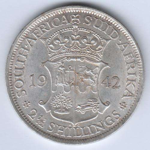 SAU Silver 1942 half crown - very close to UNC - if not UNC - as per photo