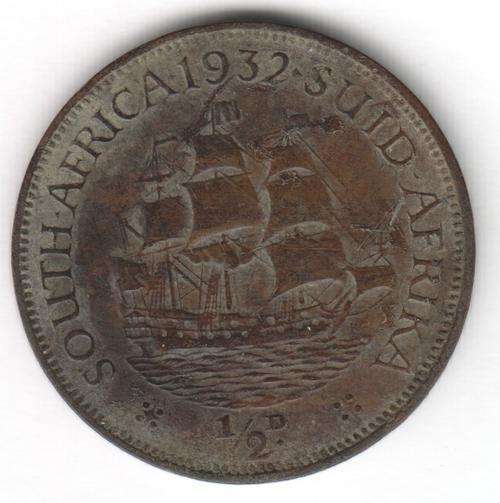 1932 SA Union Bronze half penny aVF - @ CRAZY R1 start