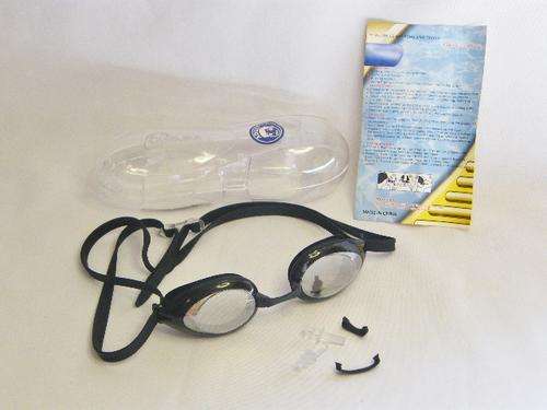 Pair of Gramma Adult swimming goggles in case - as per photo