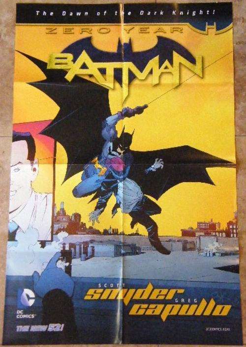 Batman Zero Year poster - new condition - 55cm x 86cm - as per photo