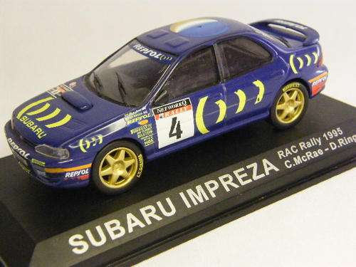 Subaru Impreza RAC Rally 1995 model car - Colin McRae - as per photo