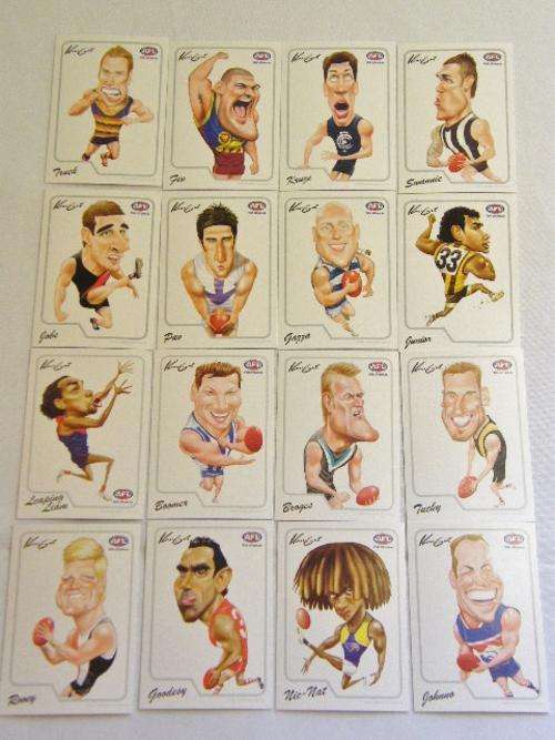 2009 AFL all stars player cards - lot of 16 - Australian football league