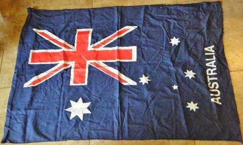 Promotional Australian flag made by Verna Toys - 85cm x 116cm - as per photo