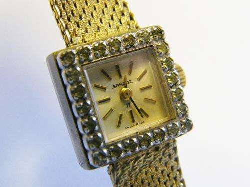 Vintage Sandoz manual wind ladies watch - working - as per photo