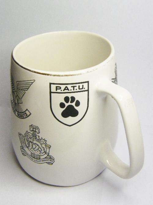 Rhodesian military insignia beer mug - as per photo