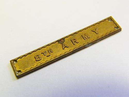 WW2 8th Army medal clasp - as per photo
