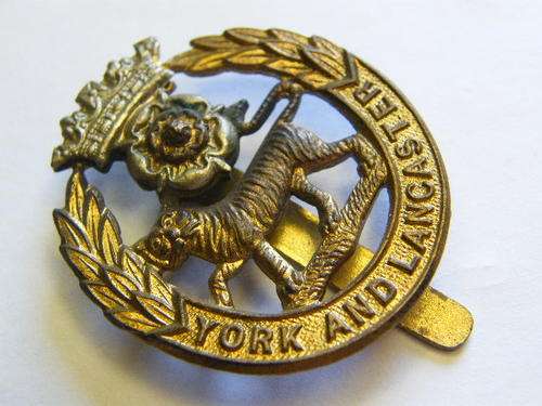 British York & Lancaster regiment cap badge - as per photo