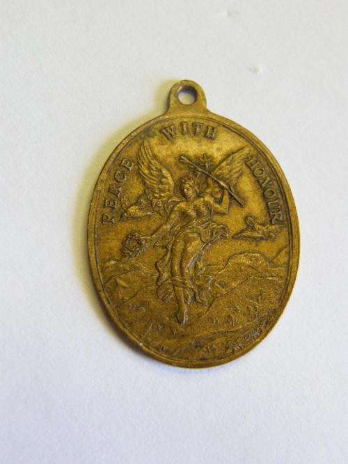 Boer war 1902 United South Africa peace medallion - as per photo