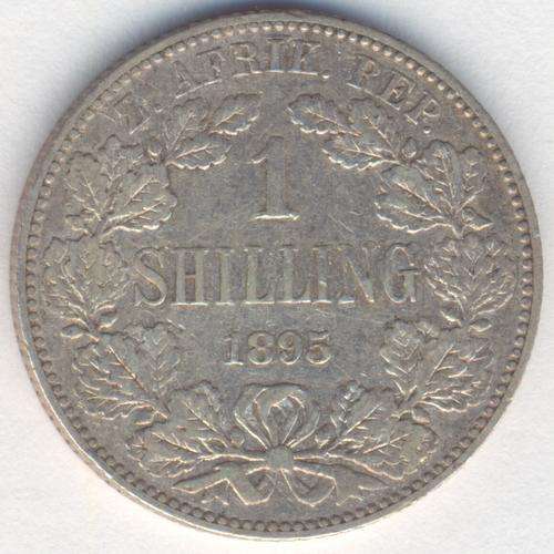 1895 ZAR Kruger shilling a VF - as per photo
