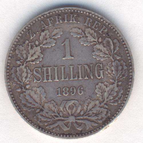 1896 ZAR Kruger Shilling - VF - as per photo