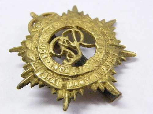 Royal Army services corps cap badge with slide - as per photo