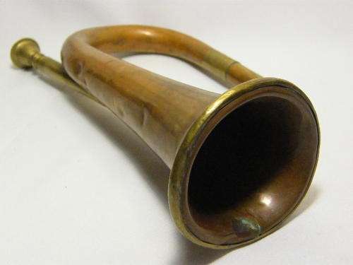 Vintage copper and brass bugle - as per photo